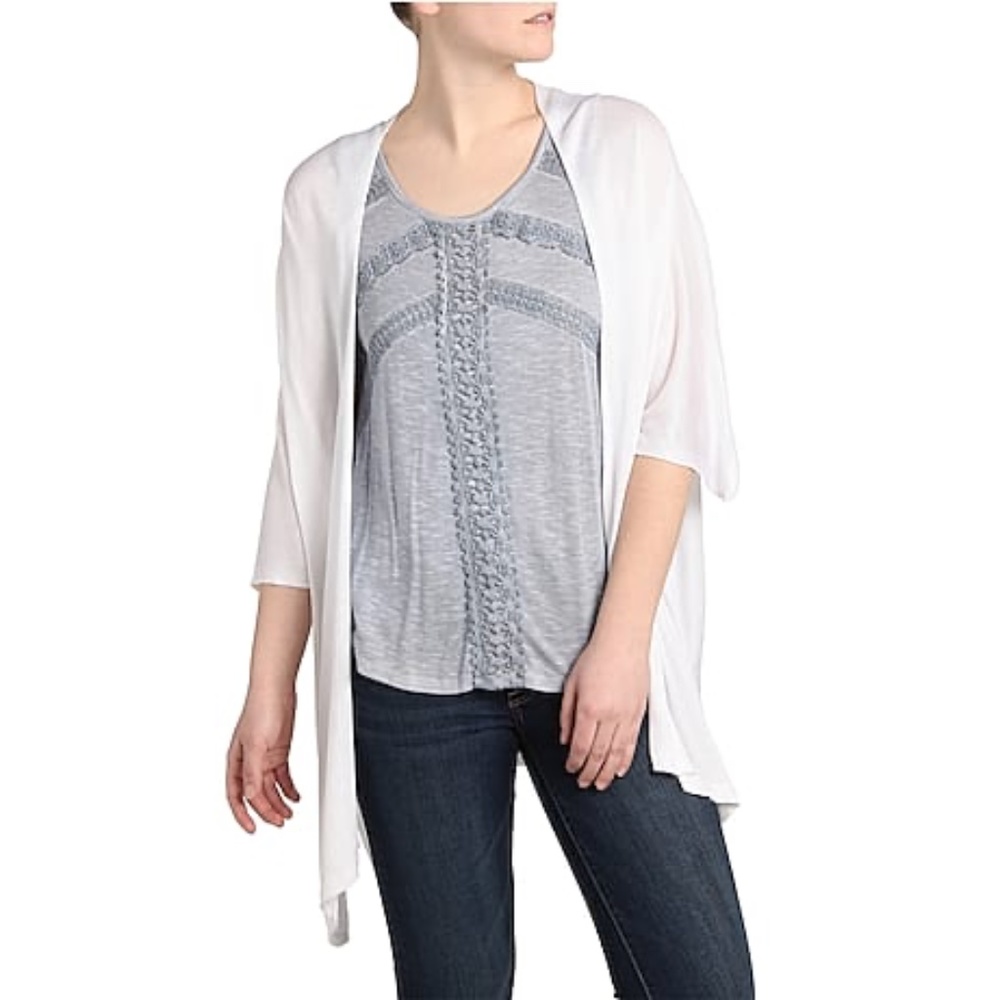 Kimono Cardigan - Kelly & Katie (White)